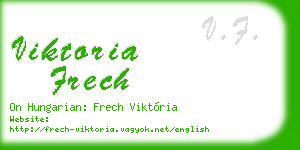 viktoria frech business card
