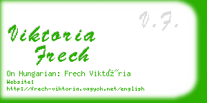 viktoria frech business card